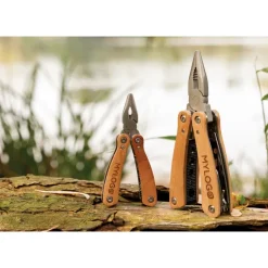 Mini narzędzie wielofunkcyjne, 12 el. / Brązowy P221.379