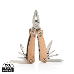 Mini narzędzie wielofunkcyjne, 12 el. / Brązowy P221.379