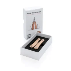 Mini narzędzie wielofunkcyjne, 12 el. / Brązowy P221.379