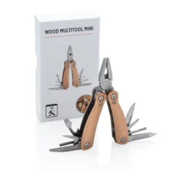 Mini narzędzie wielofunkcyjne, 12 el. / Brązowy P221.379