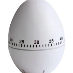 Minutnik kuchenny "jajko" / Biały V5234-02