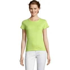 MISS Damski T-SHIRT 150g / Apple Green S11386-AG-L