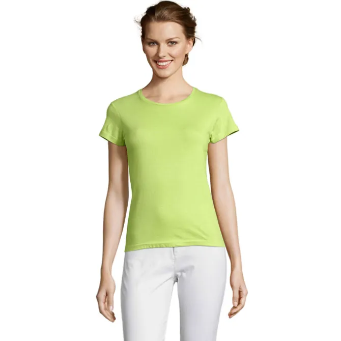 MISS Damski T-SHIRT 150g / Apple Green S11386-AG-M