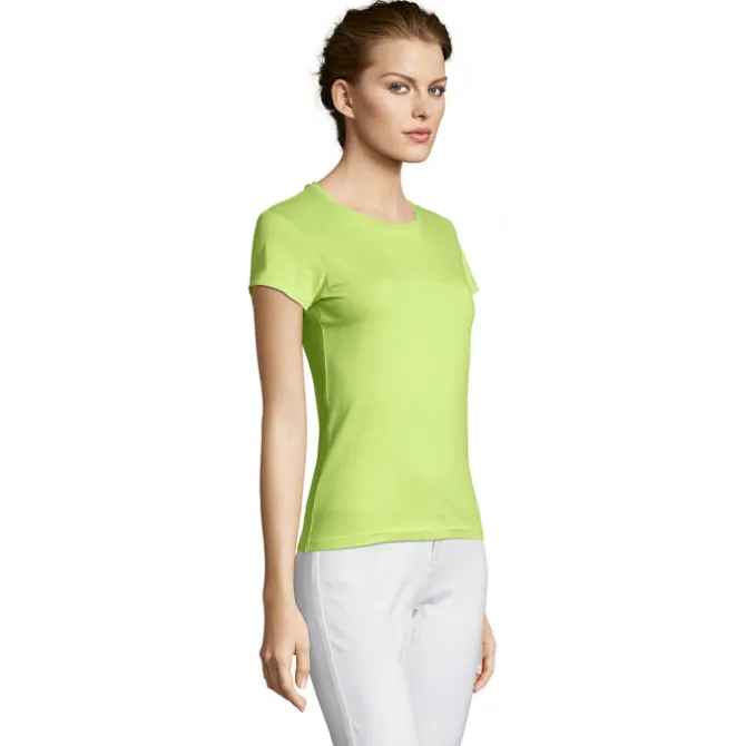 MISS Damski T-SHIRT 150g / Apple Green S11386-AG-M