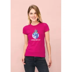MISS Damski T-SHIRT 150g / Apple Green S11386-AG-XXL