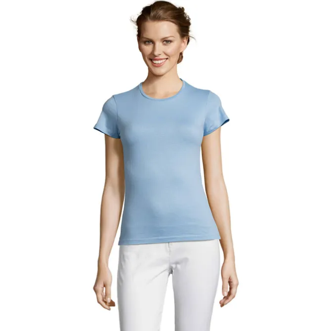 MISS Damski T-SHIRT 150g / Blekitny S11386-SK-M