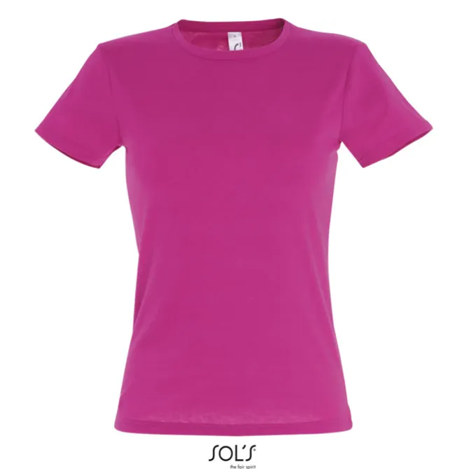 MISS Damski T-SHIRT 150g / Fuchsia S11386-FU-L