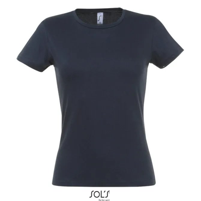 MISS Damski T-SHIRT 150g / Granatowy S11386-NY-L
