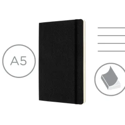 MOLESKINE Notatnik skórzany ok. A5 / Czarny VM332-03