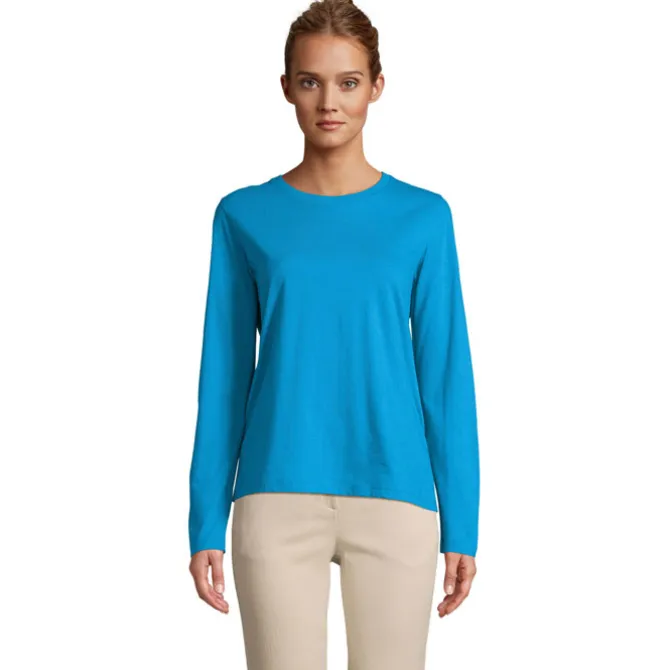 MONARCH WOMEN T-SHIRTS / Aqua S04443-AQ-L