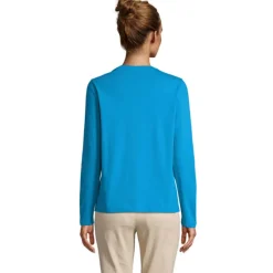 MONARCH WOMEN T-SHIRTS / Aqua S04443-AQ-L