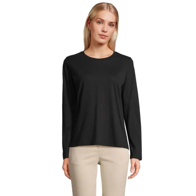 MONARCH WOMEN T-SHIRTS / Deep Black S04443-DB-3XL