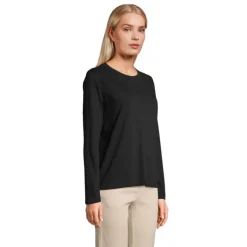 MONARCH WOMEN T-SHIRTS / Deep Black S04443-DB-L
