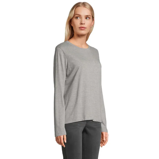 MONARCH WOMEN T-SHIRTS / Szary Melanż S04443-GM-XL