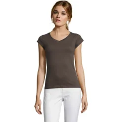 MOON Damski T-SHIRT 150g / Ciemny Szary S11388-DG-XL