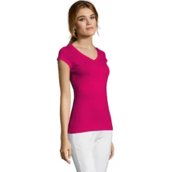 MOON Damski T-SHIRT 150g / Fuchsia S11388-FU-L