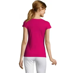 MOON Damski T-SHIRT 150g / Fuchsia S11388-FU-3XL