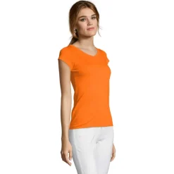 MOON Damski T-SHIRT 150g / Pomaranczowy S11388-OR-S