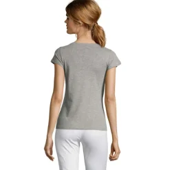 MOON Damski T-SHIRT 150g / Szary melanż S11388-GM-L