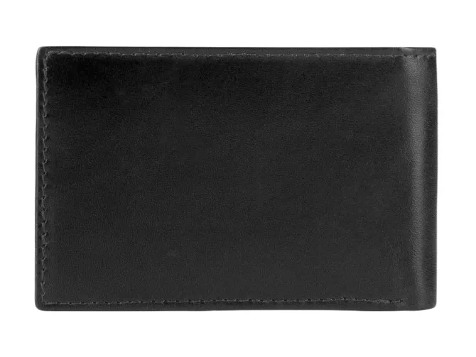 Męski portfel WITTCHEN ze skóry minimalistyczny / Czarny WITT26-1-421