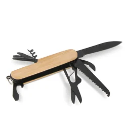 Multi-tool bamboo 9 funkcji / Czarny LT93409-N0002