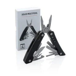 Narzędzie wielofunkcyjne Solid, 12 el. / Czarny P221.351