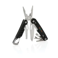 Narzędzie wielofunkcyjne z karabińczykiem Solid, 11 el. / Czarny P221.331