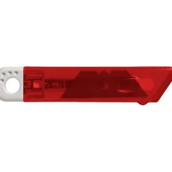 Nóż do tapet z mechanizmem zabezpieczającym / Czerwony V5633-05