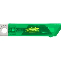 Nóż do tapet z mechanizmem zabezpieczającym / Jasnozielony V5633-10