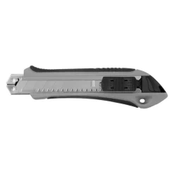 Nóż do tapet z mechanizmem zabezpieczającym, zapasowe ostrza w komplecie | Sutton / Szary V7237-19