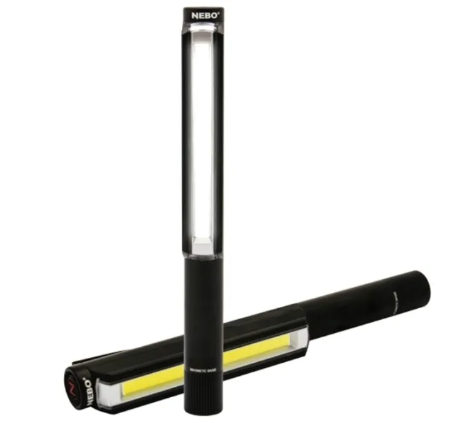 NEBO Latarka LIL LARRY, czarna - 250 lumenów, COB LED, 3 tryby pracy / Czarny EXPNE6373-CZ