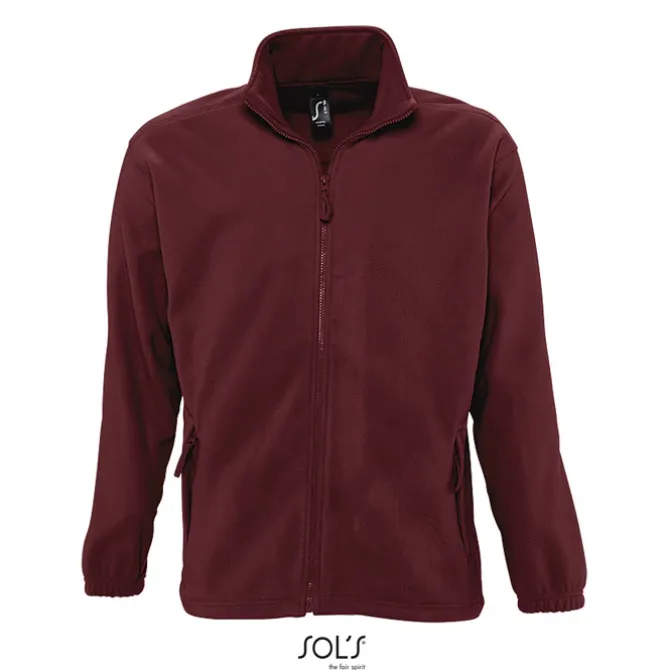 NORTH Męski polar 300g / Burgundy S55000-BG-XS