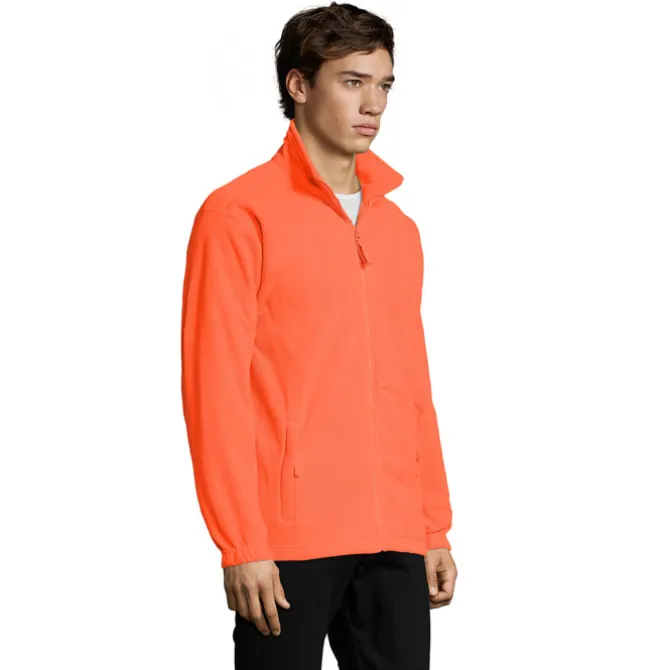 NORTH Męski polar 300g / Neonowy Pomarańczowy S55000-NO-XS