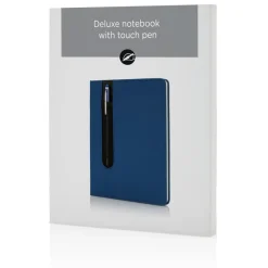 Notatnik A5 Deluxe, touch pen / Niebieski P773.315