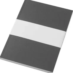 Notatnik A5 Novella Austen z miękkiej okładki z recyklingu, 100 kartek / Ciemnografitowy 21024890