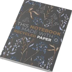 Notatnik A5 Novella Austen z miękkiej okładki z recyklingu, 100 kartek / Ciemnografitowy 21024890