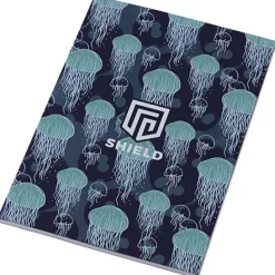 Notatnik A6 Novella Austen z miękką okładką z materiału z recyklingu, 50 kartek / Ciemnografitowy 21026390