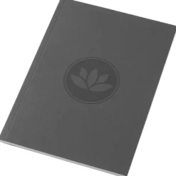 Notatnik A5 Novella Austen z miękką okładką z materiału z recyklingu, 50 kartek / Ciemnografitowy 21024990