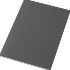 Notatnik A5 Novella Austen z miękką okładką z materiału z recyklingu, 50 kartek / Ciemnografitowy 21024990