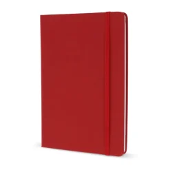 Notatnik A5 PU z kartkami papieru w kropki / Czerwony LT92064-N0021