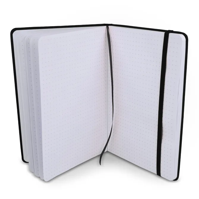 Notatnik A5 PU z kartkami papieru w kropki / Purpurowy LT92064-N0072