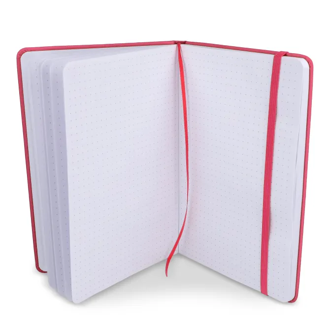 Notatnik A5 PU z kartkami papieru w kropki / Różowy LT92064-N0076