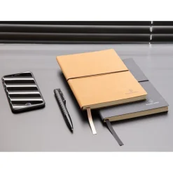 Notatnik A5, skórzana okładka / Szary P772.212