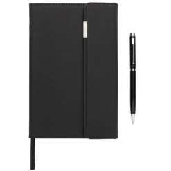 Notatnik A5 Swiss Peak z długopisem / Czarny P772.921