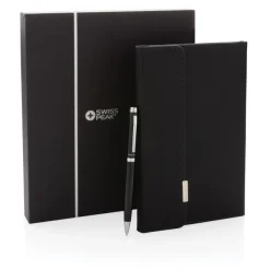 Notatnik A5 Swiss Peak z długopisem / Czarny P772.921