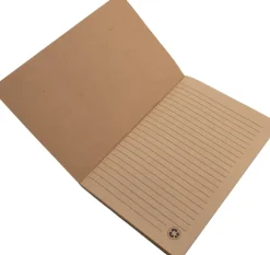Notatnik A5 w linie z papieru z recyklingu BENEDETTO / Beżowy 2338613