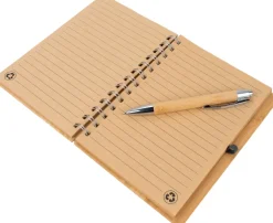 Notatnik A5 w linie z papieru z recyklingu FRANCESCA / Brązowy 2890901