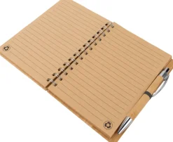 Notatnik A5 w linie z papieru z recyklingu FRANCESCA / Brązowy 2890901