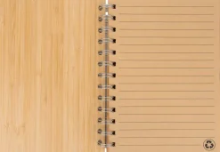 Notatnik A5 w linie z papieru z recyklingu FRANCESCA / Brązowy 2890901