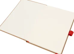 Notatnik A5 w linie z poliestru z recyklingu TEOFILO / Czerwony 2377405